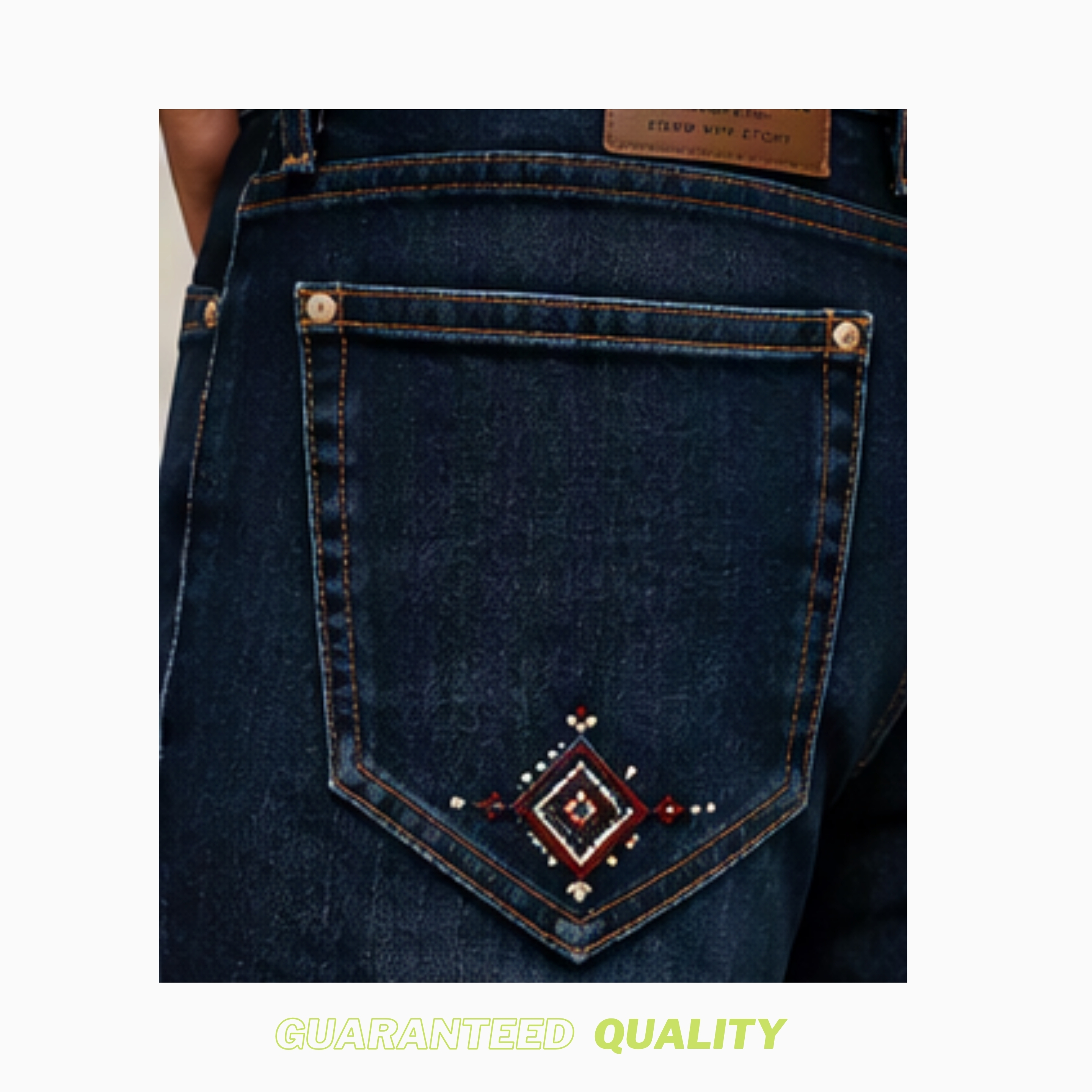 3EEEZ Diamond Filigree Embroidered Jean